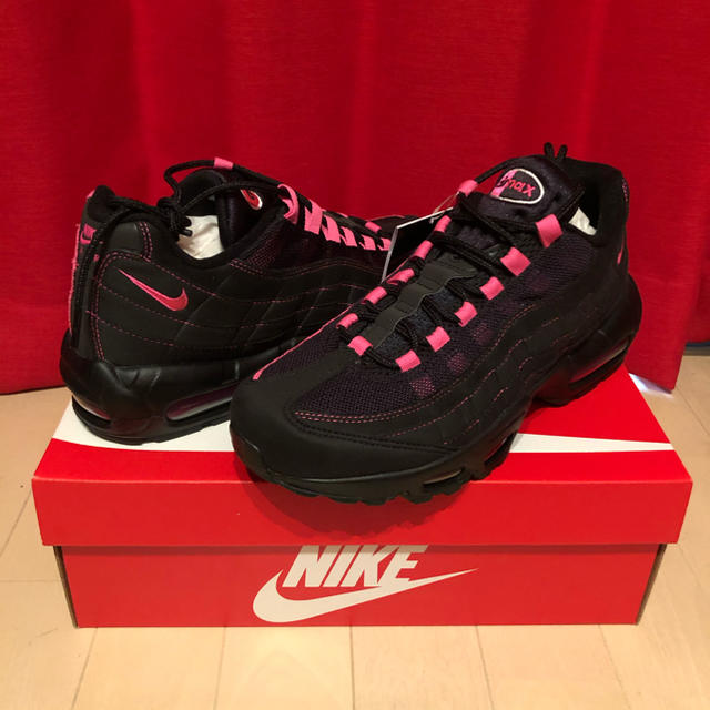 NIKE(ナイキ)の27cm 新品 NIKE AIR MAX 95 OG BLACK PINK メンズの靴/シューズ(スニーカー)の商品写真