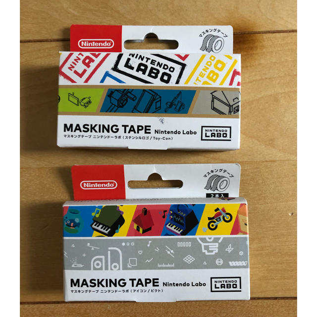 Nintendo Switch(ニンテンドースイッチ)のニンテンドーラボ　　マスキングテープ2種類 インテリア/住まい/日用品の文房具(テープ/マスキングテープ)の商品写真