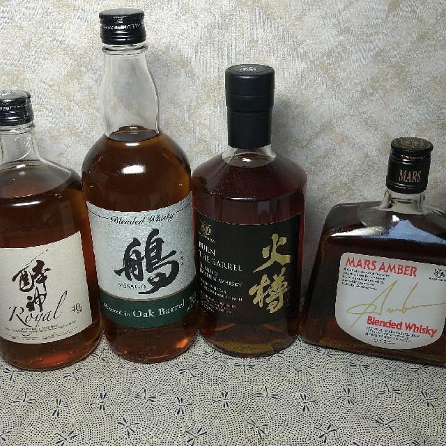 【地ウイスキー4選】酔神ロイヤル・ミサゴ・火樽・マルスアンバー