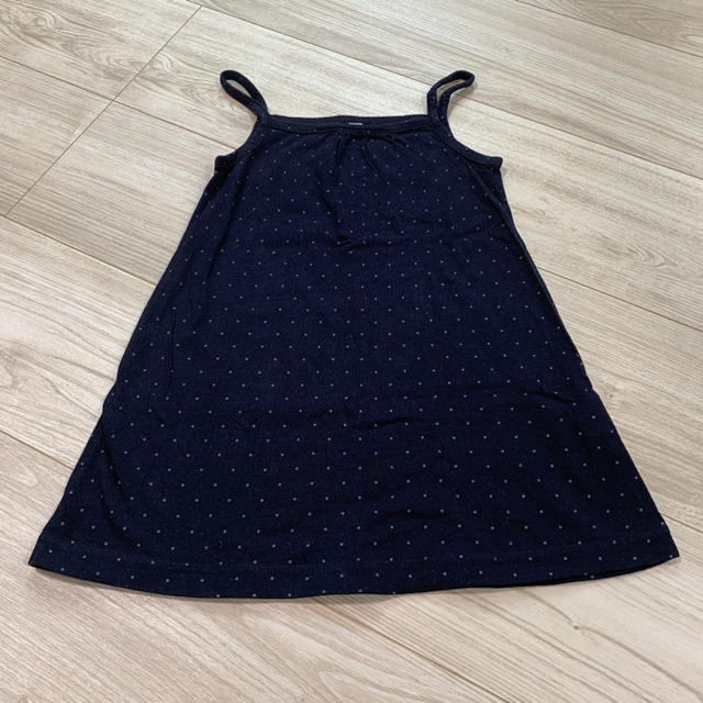 MUJI (無印良品)(ムジルシリョウヒン)のワンピース  MUJI  ８０cm ドット キッズ/ベビー/マタニティのベビー服(~85cm)(ワンピース)の商品写真