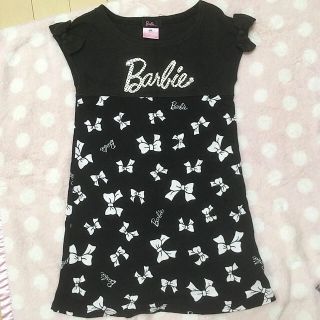 バービー(Barbie)のBarbie kidsリボン柄ワンピース120(ワンピース)