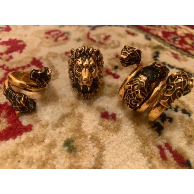 Gucci(グッチ)のgucci リング　3個セット メンズのアクセサリー(リング(指輪))の商品写真