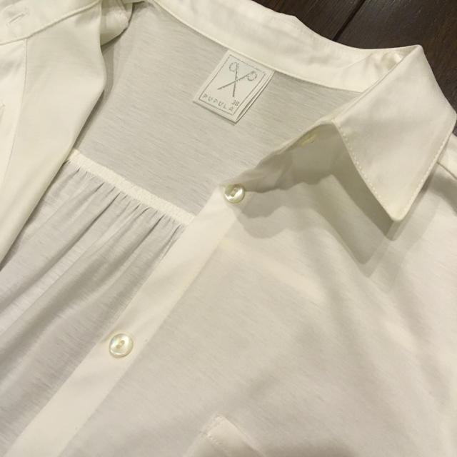 シャツ/ブラウス(長袖/七分)ロングシャツブラウス白ホワイト