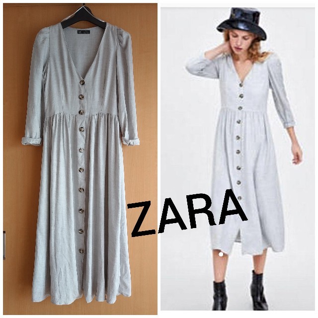 ZARA(ザラ)のZARA★さらさらレーヨンロングワンピース レディースのワンピース(ロングワンピース/マキシワンピース)の商品写真