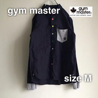 ジムマスター(GYM MASTER)のgym master ポケットシャツ　M  ネイビー(シャツ)