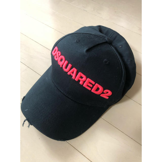 DSQUARED2(ディースクエアード)のディースクエアードロゴキャップ帽子黒 レディースの帽子(キャップ)の商品写真