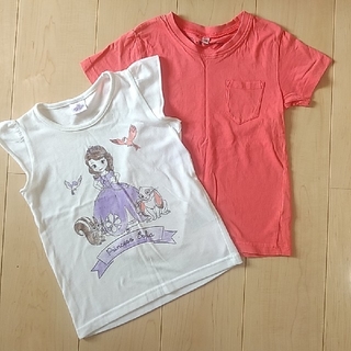 ディズニー(Disney)のTシャツ二枚セット　120(Tシャツ/カットソー)