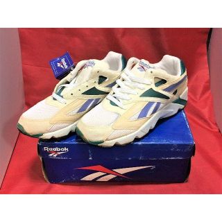 リーボック(Reebok)の★90s!希少レア!リーボック アズトレック プラス 白/紫/緑 ビンテージ⑨★(スニーカー)