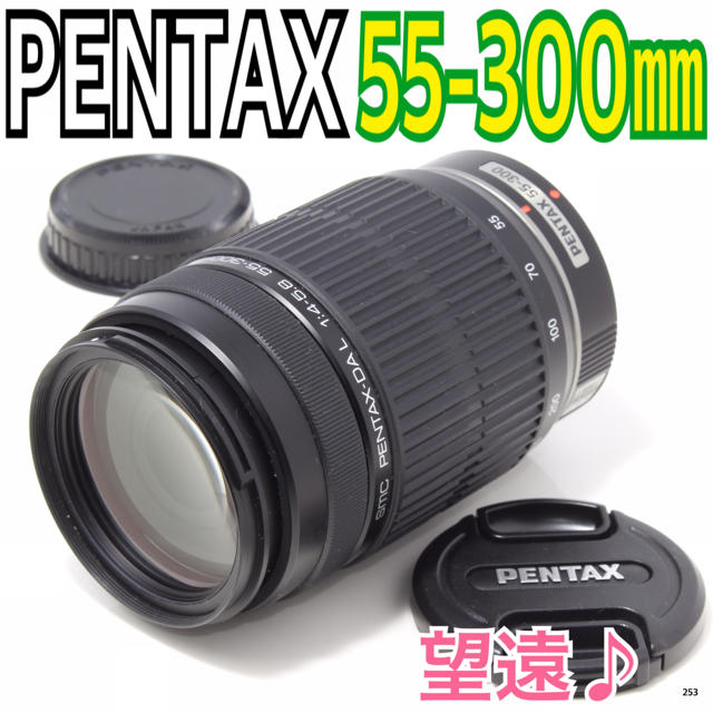 PENTAX(ペンタックス)の✨大迫力の望遠レンズ✨ペンタックス PENTAX DA L 55-300mm スマホ/家電/カメラのカメラ(レンズ(ズーム))の商品写真