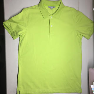 ユニクロ(UNIQLO)のUNIQLO ユニクロ ポロシャツ メンズ Mサイズ 黄緑 イエローグリーン(ポロシャツ)