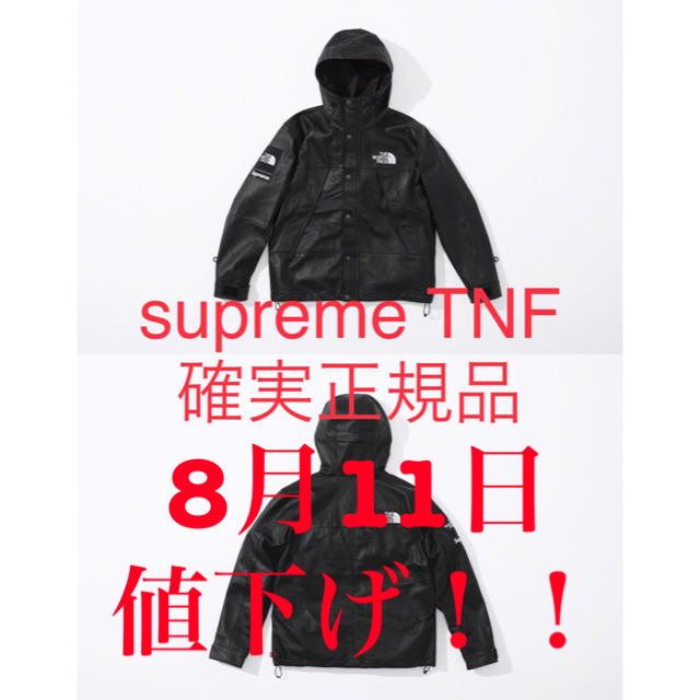 Supreme(シュプリーム)のja-de様専用supreme tnf マウンテンパーカー　レザー　正規品 メンズのジャケット/アウター(マウンテンパーカー)の商品写真