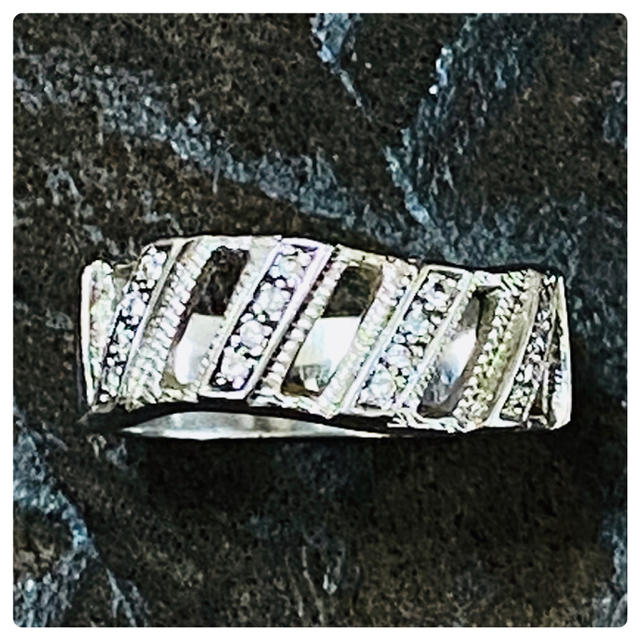 シルバー925 リング  シンプル ジルコニア メンズのアクセサリー(リング(指輪))の商品写真