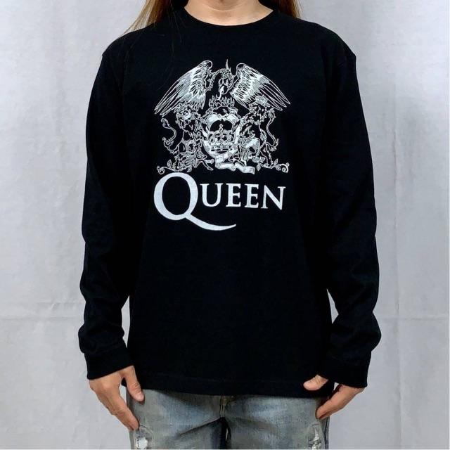 新品 未使用】Queen クイーン エンブレム バンド ロンTビッグ