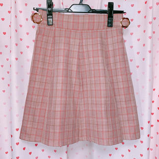 ♡チェックスカート♡ピンク♡(ミニスカート)