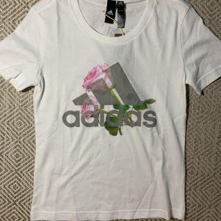 アディダス(adidas)の新品　adidas 白T cute♡(Tシャツ(半袖/袖なし))