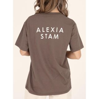 アリシアスタン(ALEXIA STAM)のCircle Logo Print Tee Brown(Tシャツ(半袖/袖なし))