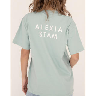アリシアスタン(ALEXIA STAM)の新品　アリシアスタン　サークル　ロゴプリントTシャツ　ピスタチオ(Tシャツ(半袖/袖なし))