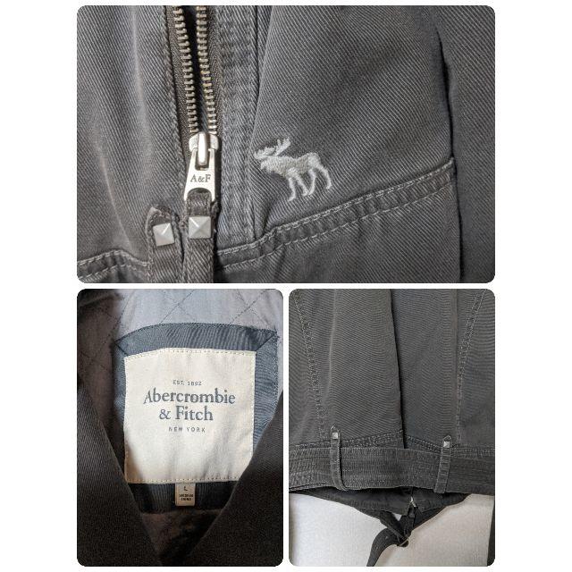 Abercrombie&Fitch(アバクロンビーアンドフィッチ)のアバクロ　ライダースジャケット　Ｌ レディースのジャケット/アウター(ライダースジャケット)の商品写真