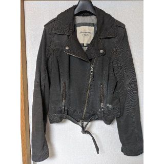 アバクロンビーアンドフィッチ(Abercrombie&Fitch)のアバクロ　ライダースジャケット　Ｌ(ライダースジャケット)