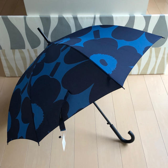 新品 marimekko Stick Pieni Unikko 長傘 ブルー