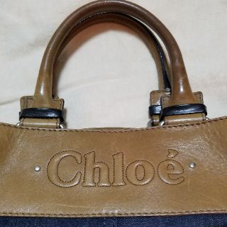 クロエ(Chloe)のぺかな様専用 Chloe クロエ バッグ レザー×デニム (トートバッグ)