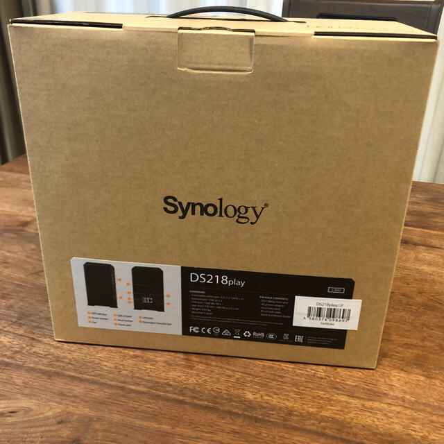 Synology  DS218play 2ベイ NAS ネットワークHDD スマホ/家電/カメラのPC/タブレット(PC周辺機器)の商品写真