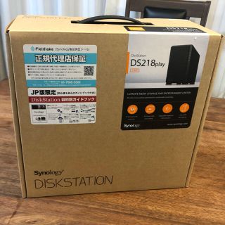 Synology  DS218play 2ベイ NAS ネットワークHDD(PC周辺機器)