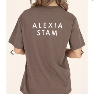 アリシアスタン(ALEXIA STAM)のアリシアスタン ALEXIA STAM Tシャツ ブラウン(Tシャツ(半袖/袖なし))