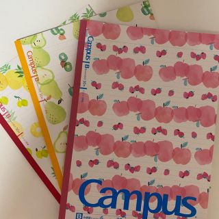 campus ノート フルーツ 3冊セット(ノート/メモ帳/ふせん)