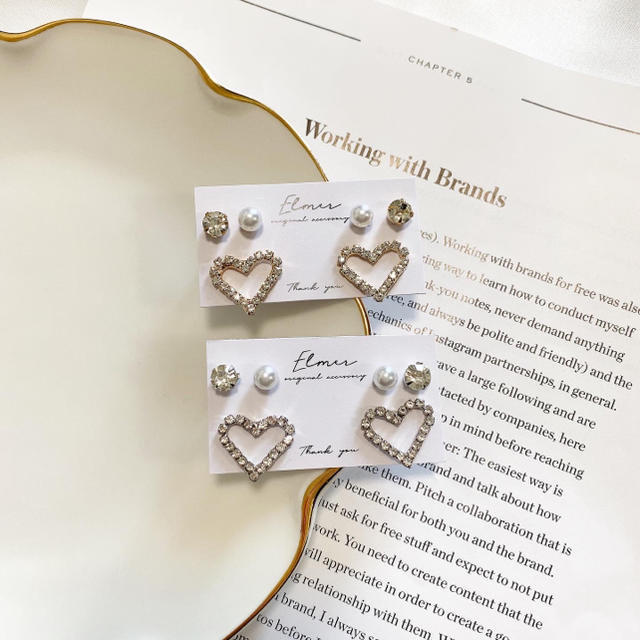 【sale】heart pierce set ♡ レディースのアクセサリー(ピアス)の商品写真