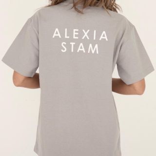 アリシアスタン(ALEXIA STAM)のALEXIA STAM Circle Logo Print Tee Gray(Tシャツ(半袖/袖なし))