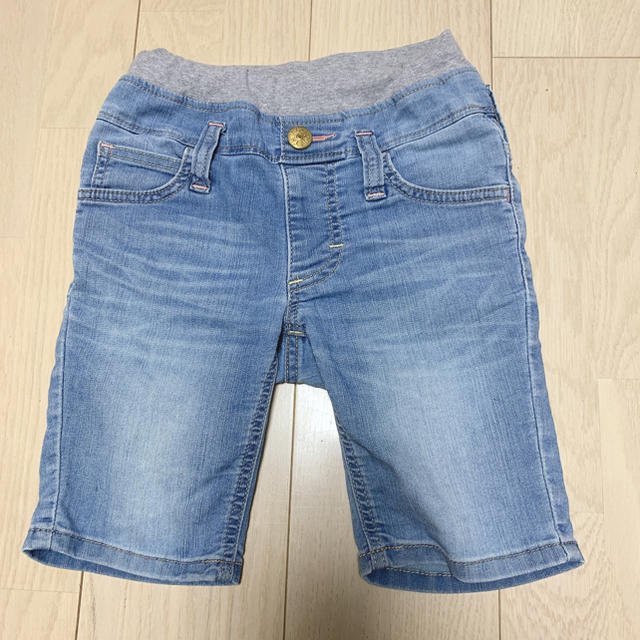 EDWIN(エドウィン)のKIDS EDWIN ﾃﾞﾆﾑﾊｰﾌﾊﾟﾝﾂ 130cm キッズ/ベビー/マタニティのキッズ服女の子用(90cm~)(パンツ/スパッツ)の商品写真