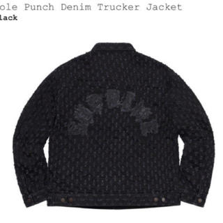 シュプリーム(Supreme)のHole Punch Denim Trucker Jacket Black(Gジャン/デニムジャケット)