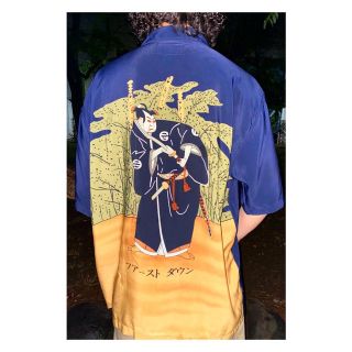 ヨウジヤマモト(Yohji Yamamoto)の希少モデル vintage first down 浮世絵 和柄 半袖アロハシャツ(シャツ)