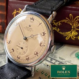 ロレックス(ROLEX)の【OH済】ロレックス ★ 手巻き腕時計 34mm ヴィンテージ 王冠 メンズ(腕時計(アナログ))