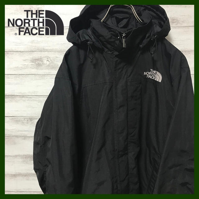 THE NORTH FACE(ザノースフェイス)のらいあ様専用ノースフェイス★刺繍ロゴ　ブラック　マウンテンパーカー メンズのジャケット/アウター(マウンテンパーカー)の商品写真