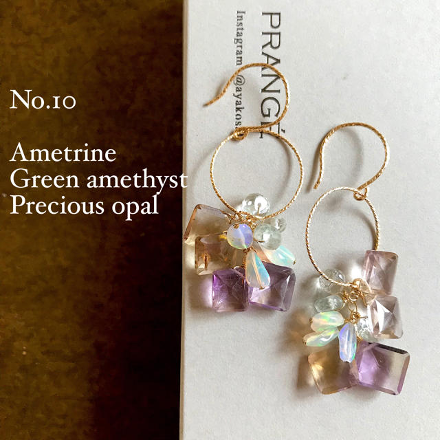 No.10-14kgf紫陽花ピアス - ピアス