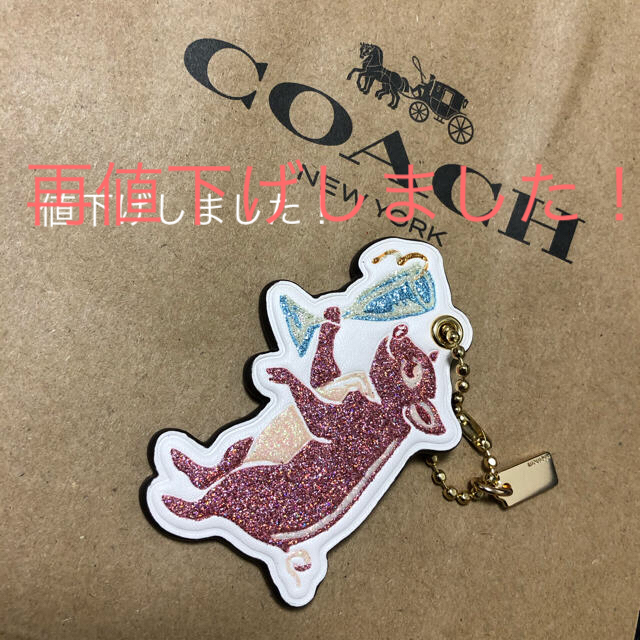 COACH(コーチ)の再値下げしました　コーチ　バックチャーム　キーホルダー　新品 レディースのファッション小物(キーホルダー)の商品写真