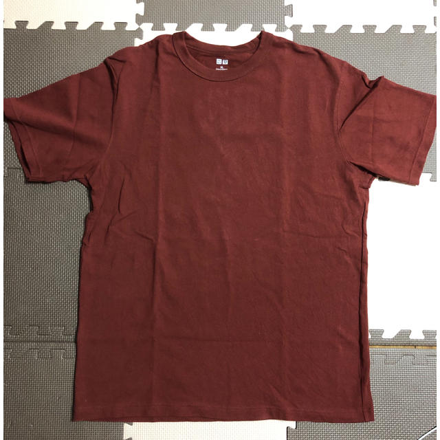 UNIQLO(ユニクロ)の【UNIQLO】クルーネックTシャツ ブラウン XL メンズ メンズのトップス(Tシャツ/カットソー(半袖/袖なし))の商品写真