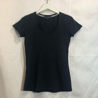 ユナイテッドアローズ(UNITED ARROWS)の黒 無地 シンプル Tシャツ(Tシャツ(半袖/袖なし))