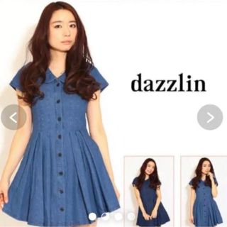 ダズリン(dazzlin)の値下げ❣️dazzlin ダズリン  デニムシャツワンピース 定価:約7500円(ひざ丈ワンピース)