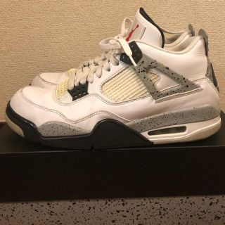 ナイキ(NIKE)のAIR JORDAN 4 RETRO OG ホワイトセメント　2016(スニーカー)