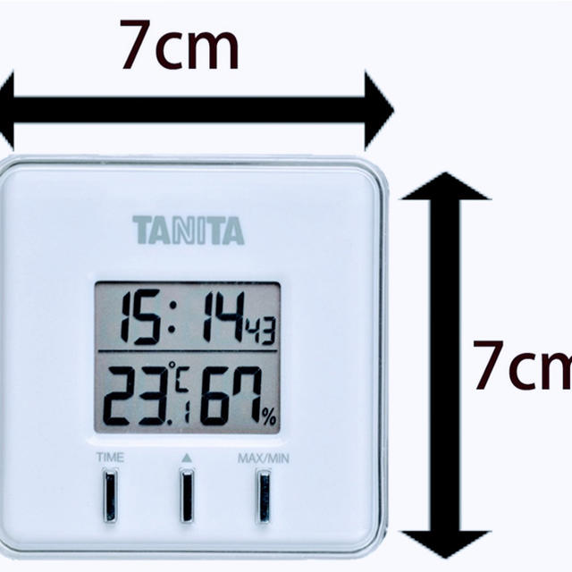 TANITA(タニタ)のタニタ デジタル温湿度計 置き掛け両用タイプ/マグネット付 TT-550-WH スマホ/家電/カメラの生活家電(その他)の商品写真