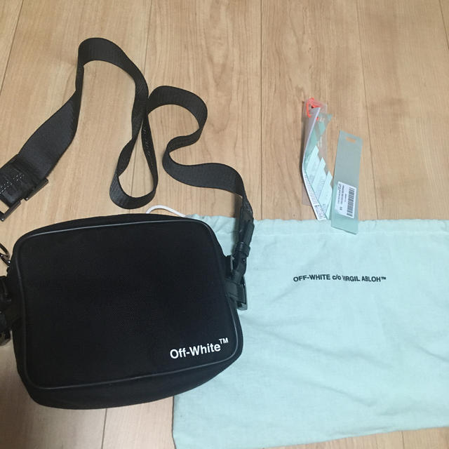 off-white camera bag black