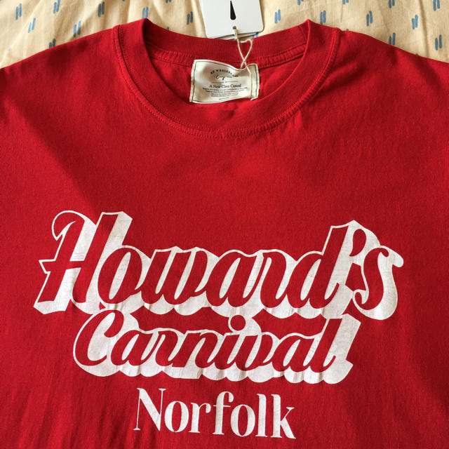 Ungrid(アングリッド)のungrid   Howard's プリントTee(レッド)  新品 レディースのトップス(Tシャツ(半袖/袖なし))の商品写真