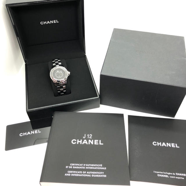 CHANEL - 【保証書有】 シャネル J12 インテンスブラック J12 CHANEL - 【保証書有】 シャネル J12 インテンスブラック J12
