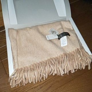 ダイマル(大丸)の一部傷あり 未使用カシミヤ100% ベージュのストール(マフラー/ショール)