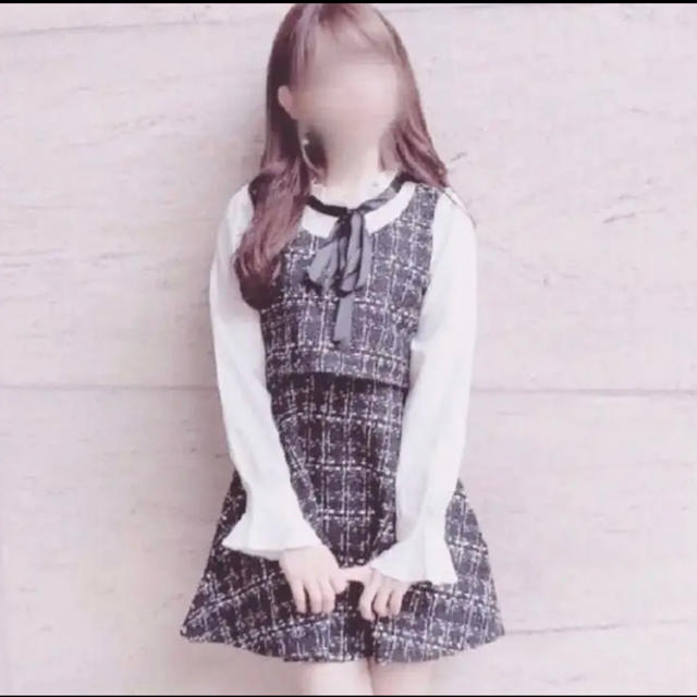 evelyn - ツイードワンピース 量産型 韓国の通販 by mi evelyn - ツイードワンピース 量産型 韓国の通販 by mi