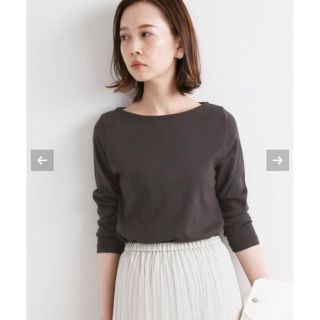 イエナ(IENA)のIENA  ★【オーラリー】IENA別注ボートネックＴシャツ(カットソー(長袖/七分))