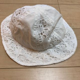 ブランシェス(Branshes)のbranshes 白　帽子　52㎝(帽子)